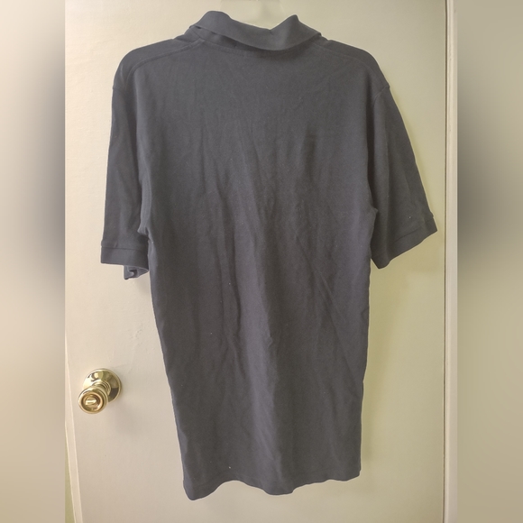 KC Sports Casual Black Cotton Button Up Polo Short Sleeve Shirt S - Picture 2 of 3